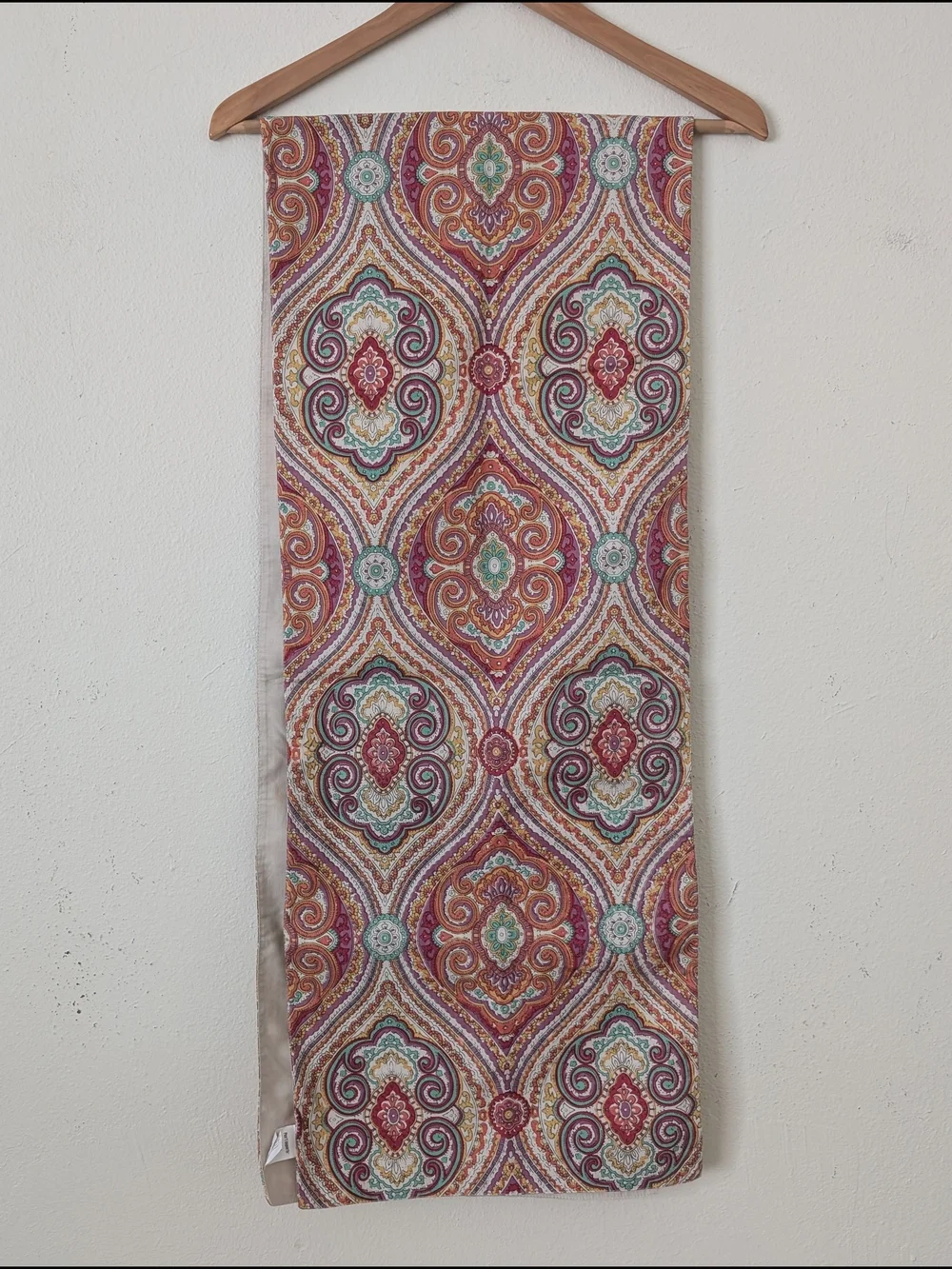 Pier 1 Table Runner, Colorful Boho Medallion Print